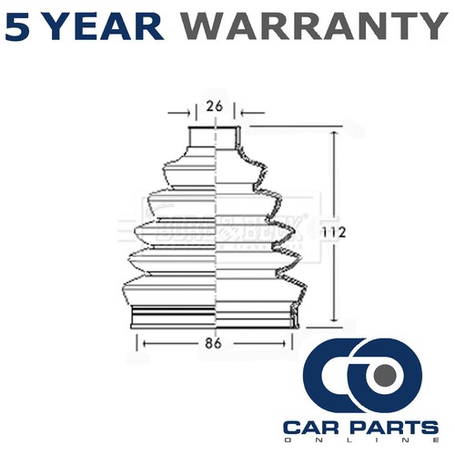 Joint boot set front rear - cv,