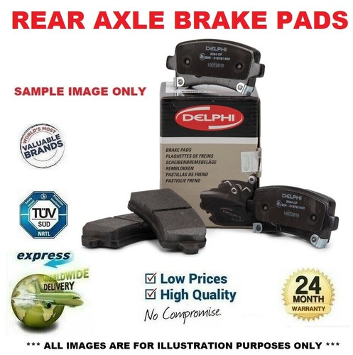 Rear axle brake pads set - axle, for
