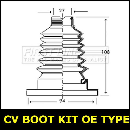 Boot kit type frontinner - cv,