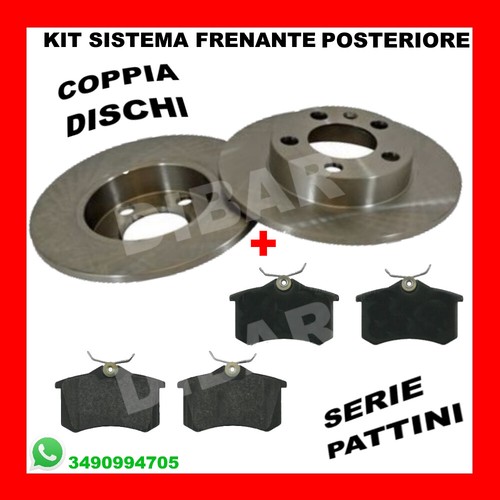 Kit brake discs pads vw - discs,