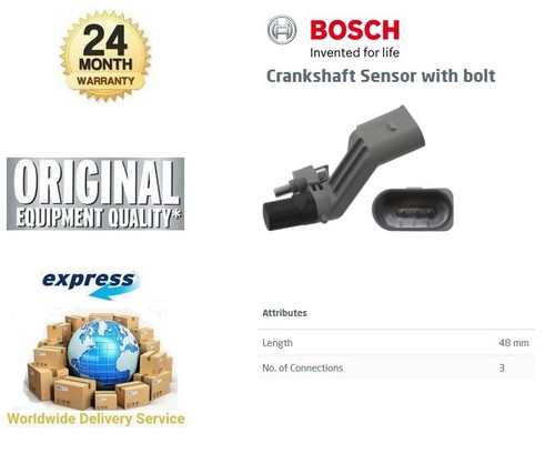Bosch crankshaft pulse sensor - bosch,